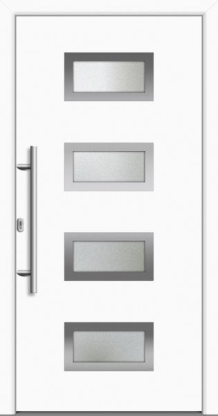 Aluminium Haustür &quot;BUCKAU&quot; 79 mm flügelüberdeckend