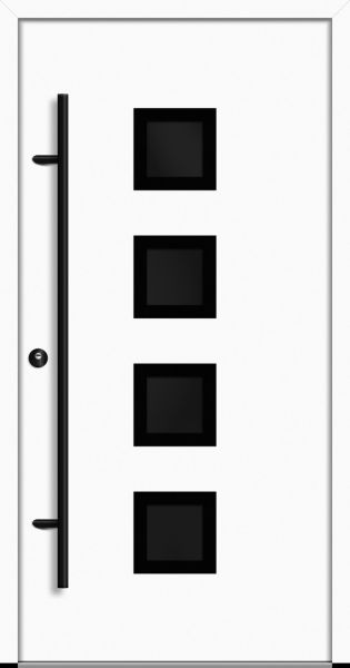 Aluminium Haustür "NAAB" 68 mm BLACKLINE