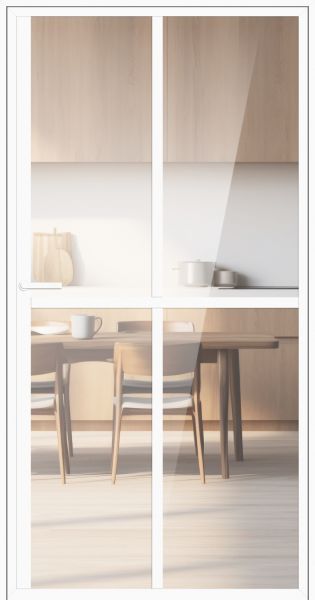 Aluminium-Glas Lofttür "LIAM" Drehtür 1-flügelig