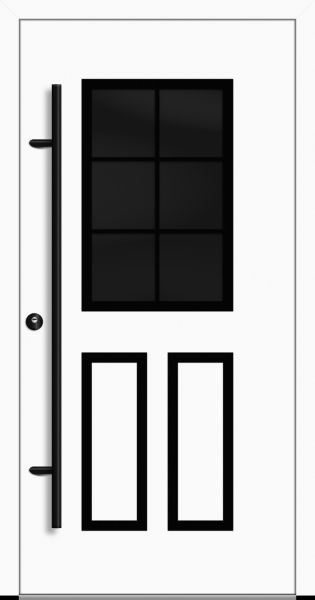 Aluminium Landhaustür "MURR" 82 mm BLACKLINE Sprossenfelder