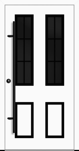 Aluminium Landhaustür "DIEMEL" 82 mm BLACKLINE Sprossenfelder