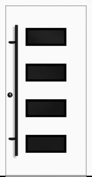 Aluminium Haustür "NESSE" 82 mm RC2 BLACKLINE
