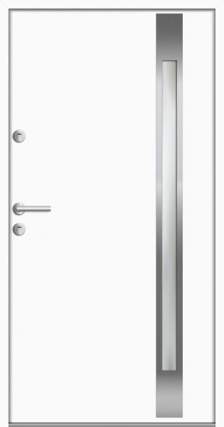 Aluminium-Stahl Nebeneingangstür "LIEPS" 68 mm