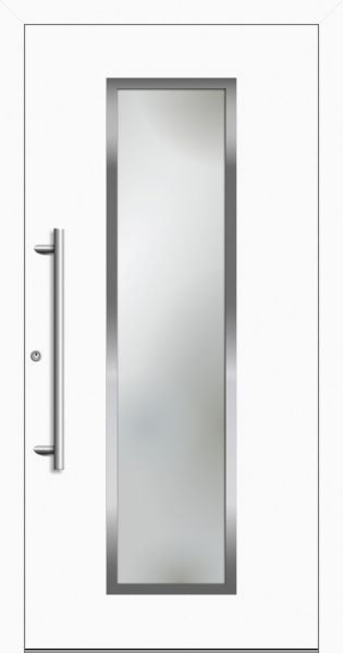 Aluminium Haustür "JECKENBACH" 79 mm RC3 Edelstahl flügelüberdeckend