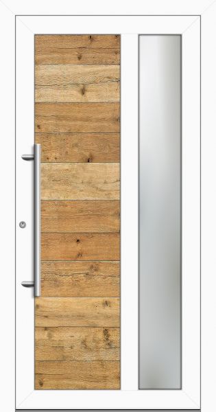 Aluminium-Holz Haustür "JADE-W" 79 mm Eiche Natur
