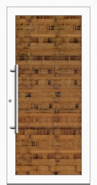 Aluminium-Holz Haustür "HAIDENAAB-W" 79 mm Weinfassholz