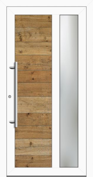 Aluminium-Holz Haustür "JADE-W" 79 mm Eiche Altholz