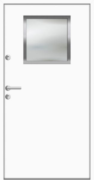 Aluminium-Stahl Nebeneingangstür "AISCH" 68 mm