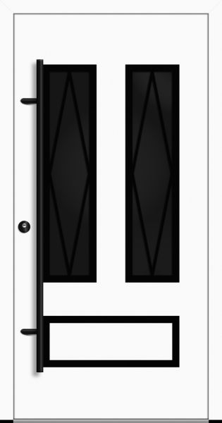 Aluminium Landhaustür "HAVEL" 82 mm BLACKLINE Sprossenfelder