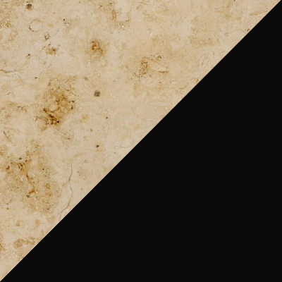 Jura Marmor (Stein au&szlig;en) / Tiefschwarz (RAL 9005 innen)