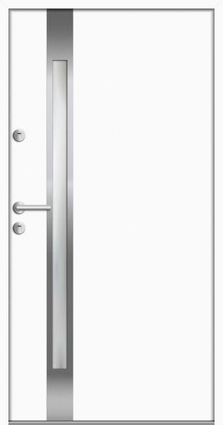 Aluminium-Stahl Nebeneingangstür "SINGOLD" 68 mm